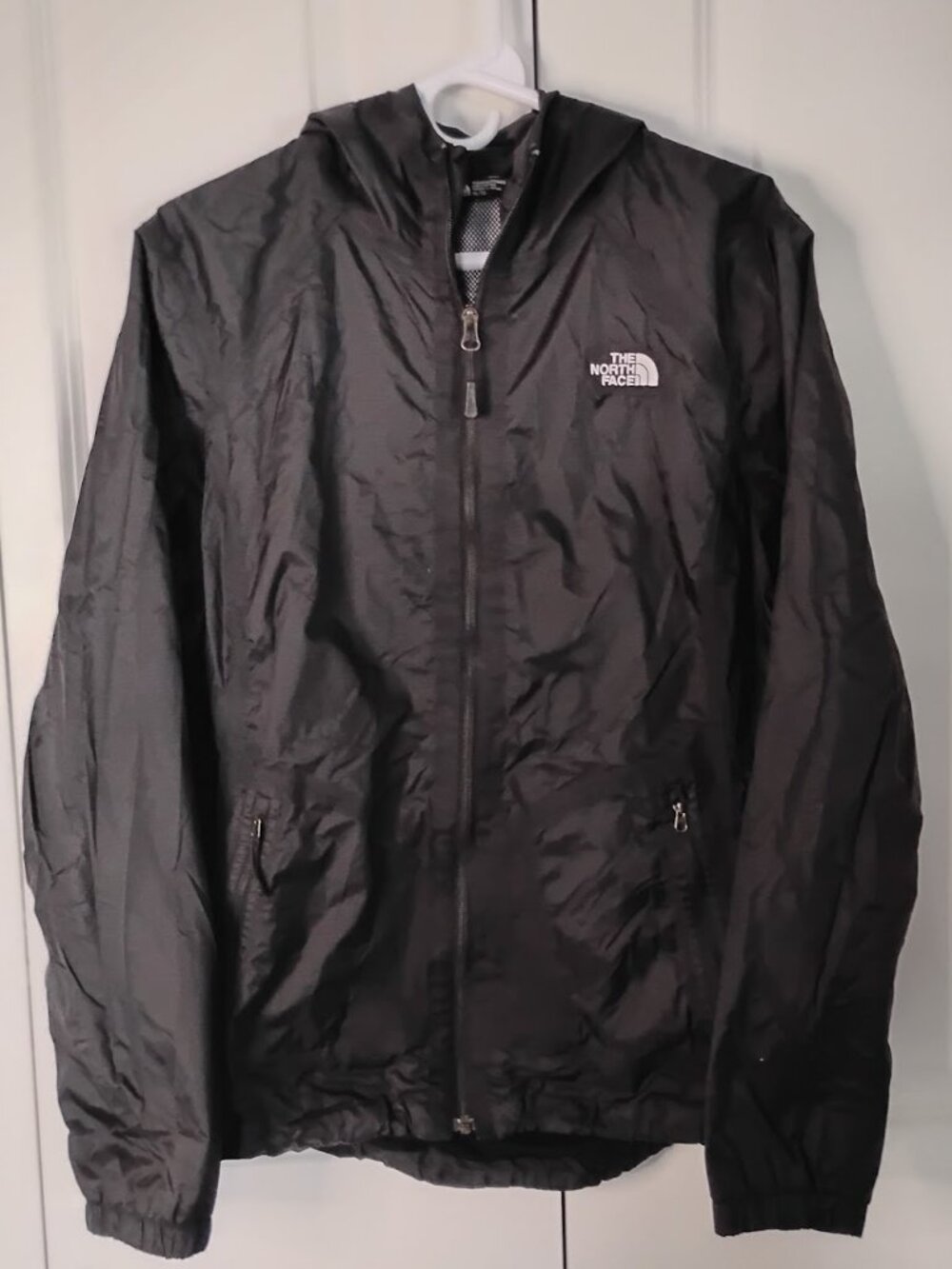 The North Face Women's Black Long Sleeve Cyclone Full-Zip Wind Jacket Size XL